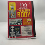 100 Things to Know About the Human Body 1843 HARDCOVER BOOK