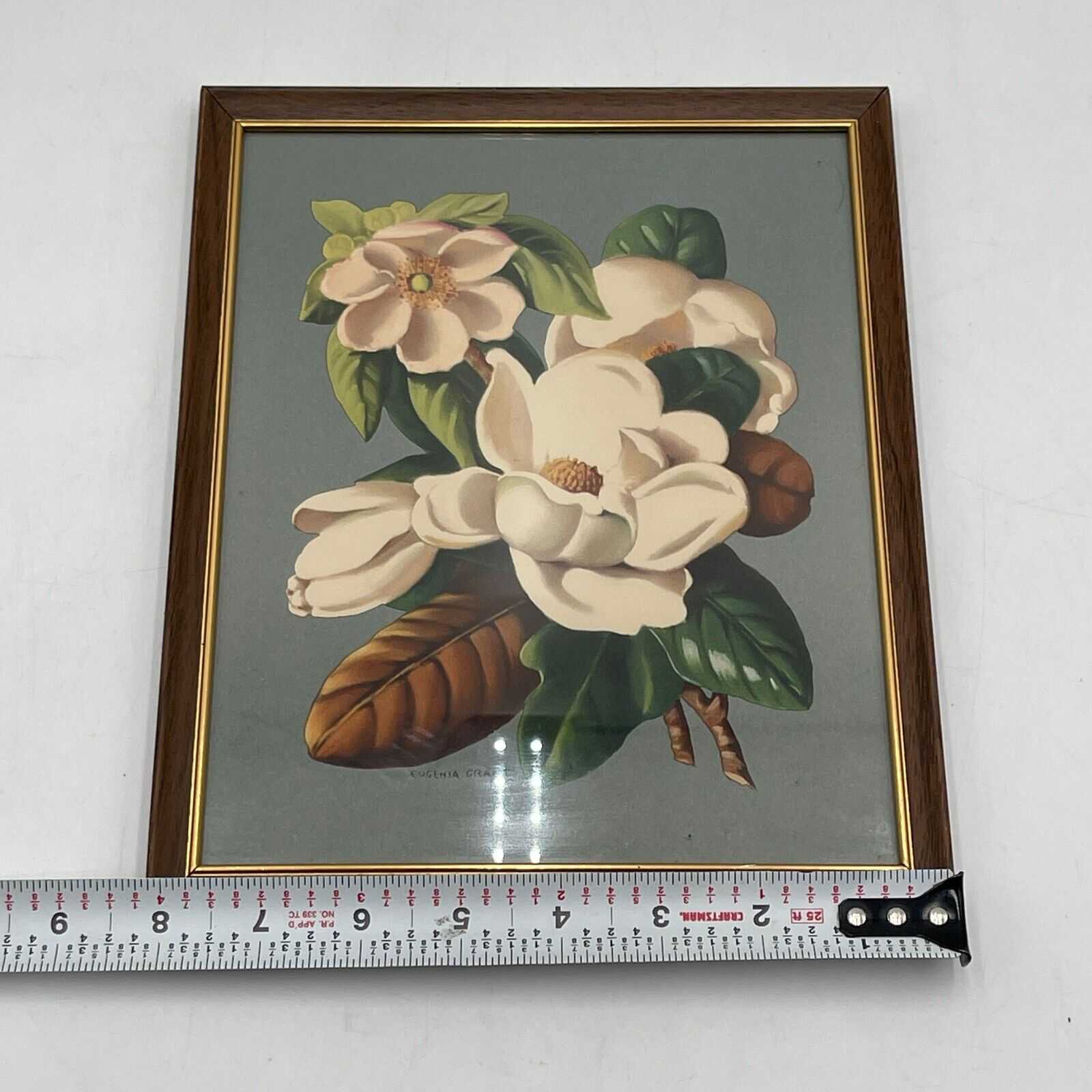 10x8 Eugenia Grant Art Piece Beautiful Pastels Floral Framed