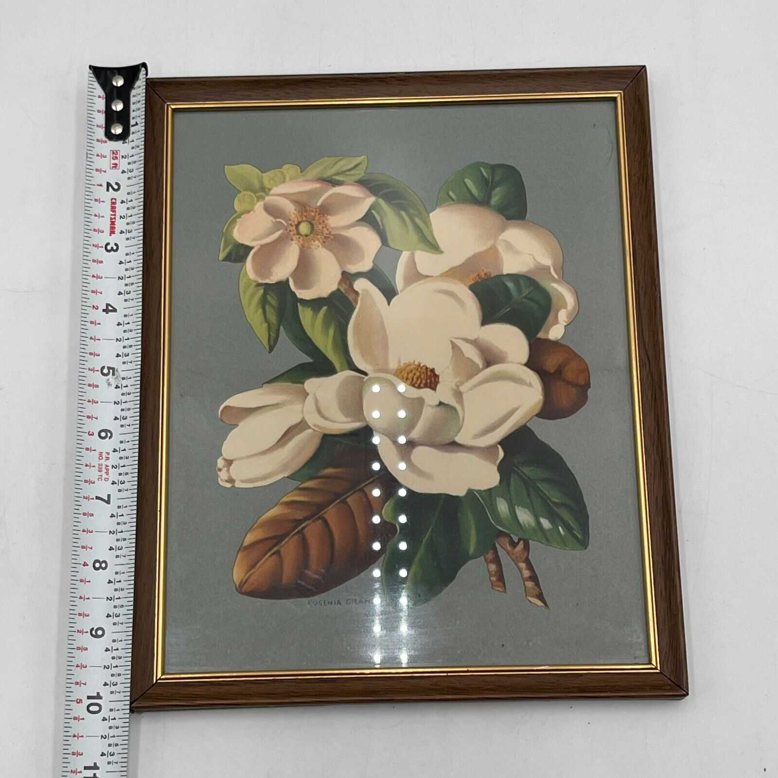 10x8 Eugenia Grant Art Piece Beautiful Pastels Floral Framed