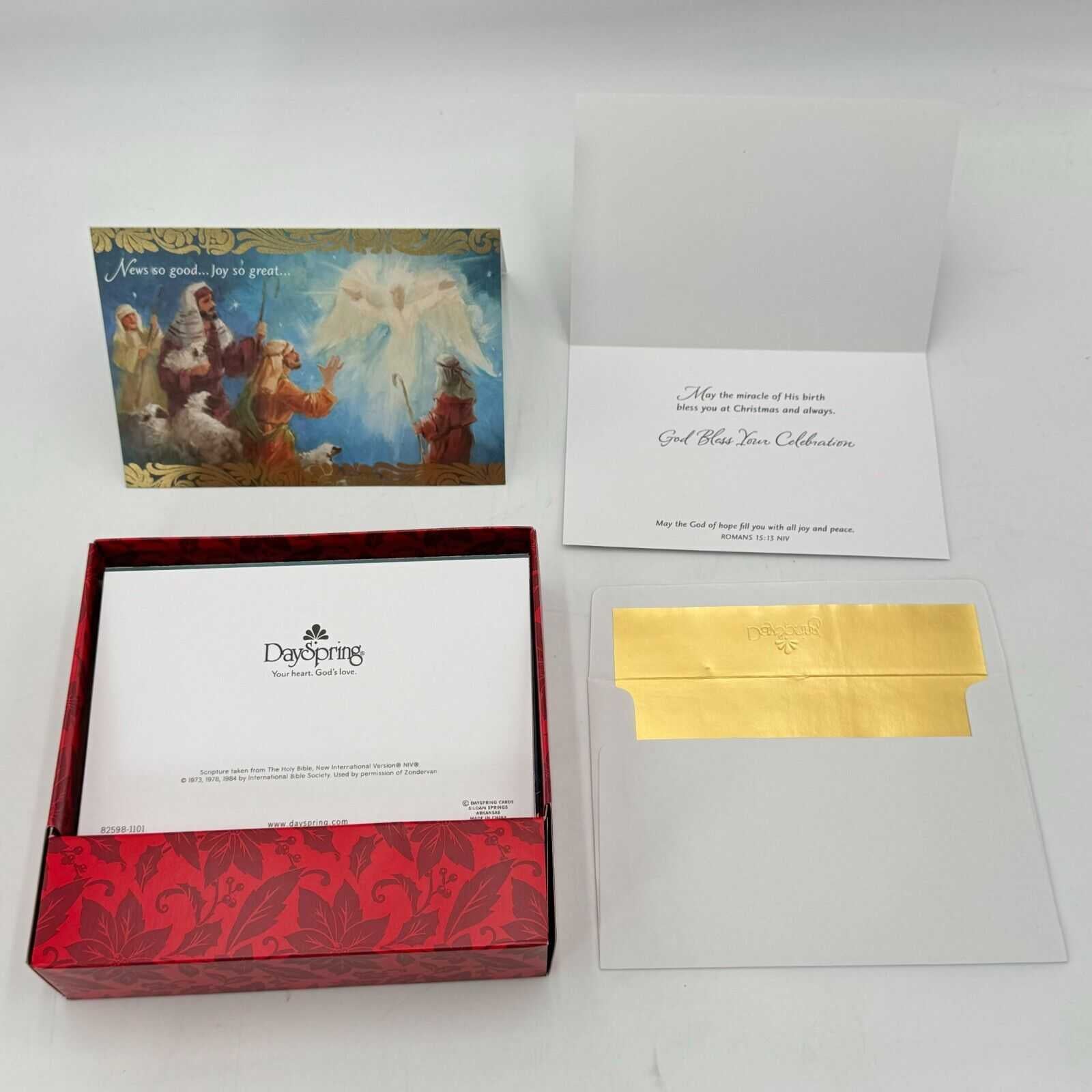 2 Boxes of 18 (36) Card & Envelope Sets Christmas Cards Nativity Jesus Christi