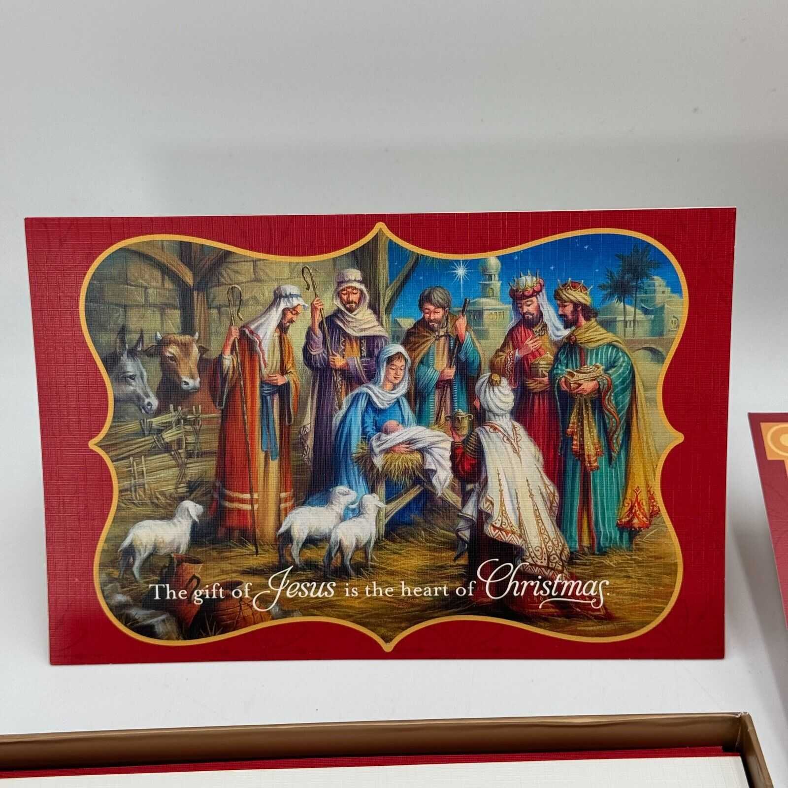 2 Sets Of Christian Premium Christmas Cards & Matching Envelopes Nativity 38 NIB