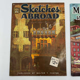 2 Walter Foster Mary Hicks 91 Sketches Abroad & 127 Adventures In Europe Art