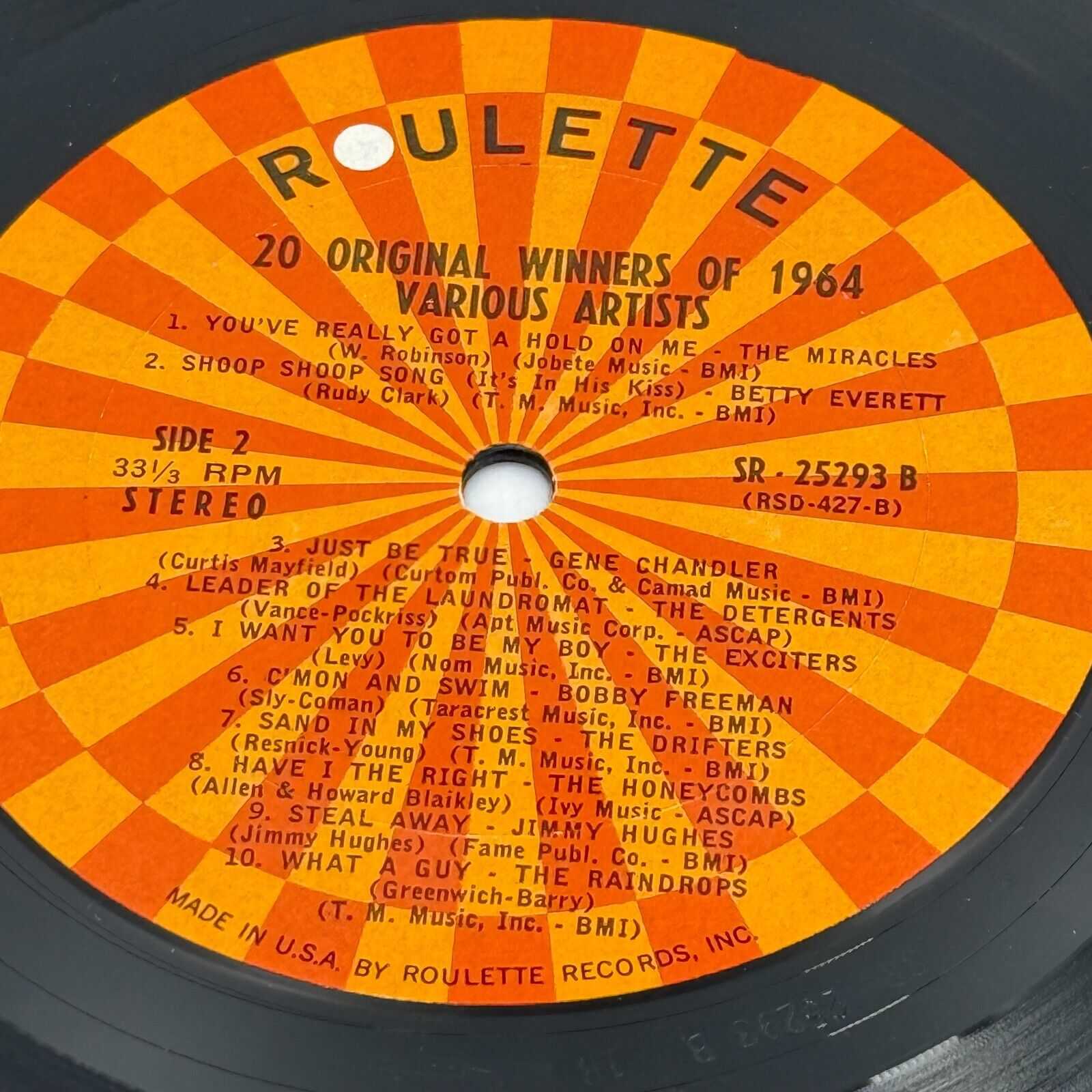 20 Original Winners Of 1964 - Roulette R 25293 Vinyl LP