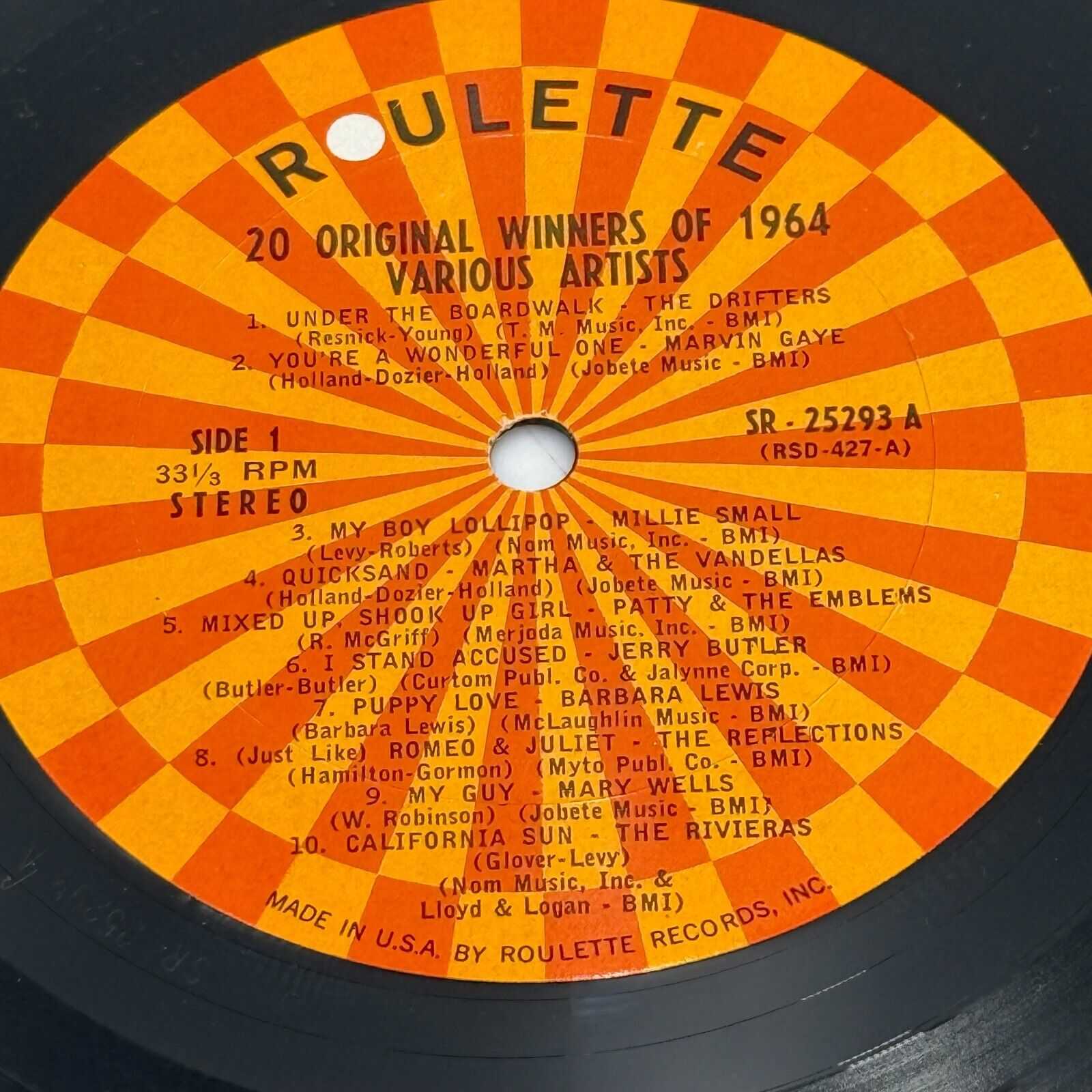 20 Original Winners Of 1964 - Roulette R 25293 Vinyl LP