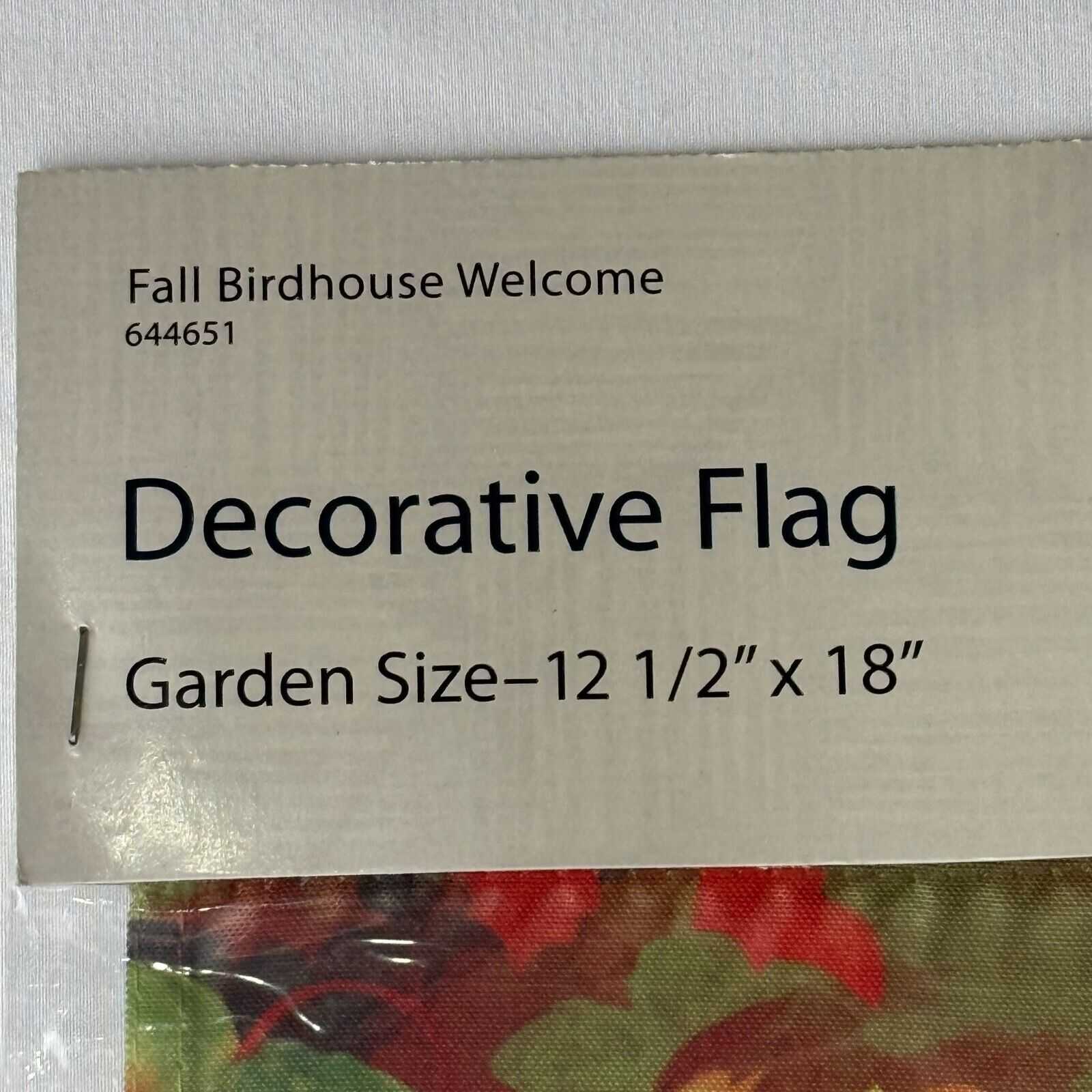 2pk 12x18in Decorative Flags Outdoor Garden Decor Fall Birdhouse Welcome NEW