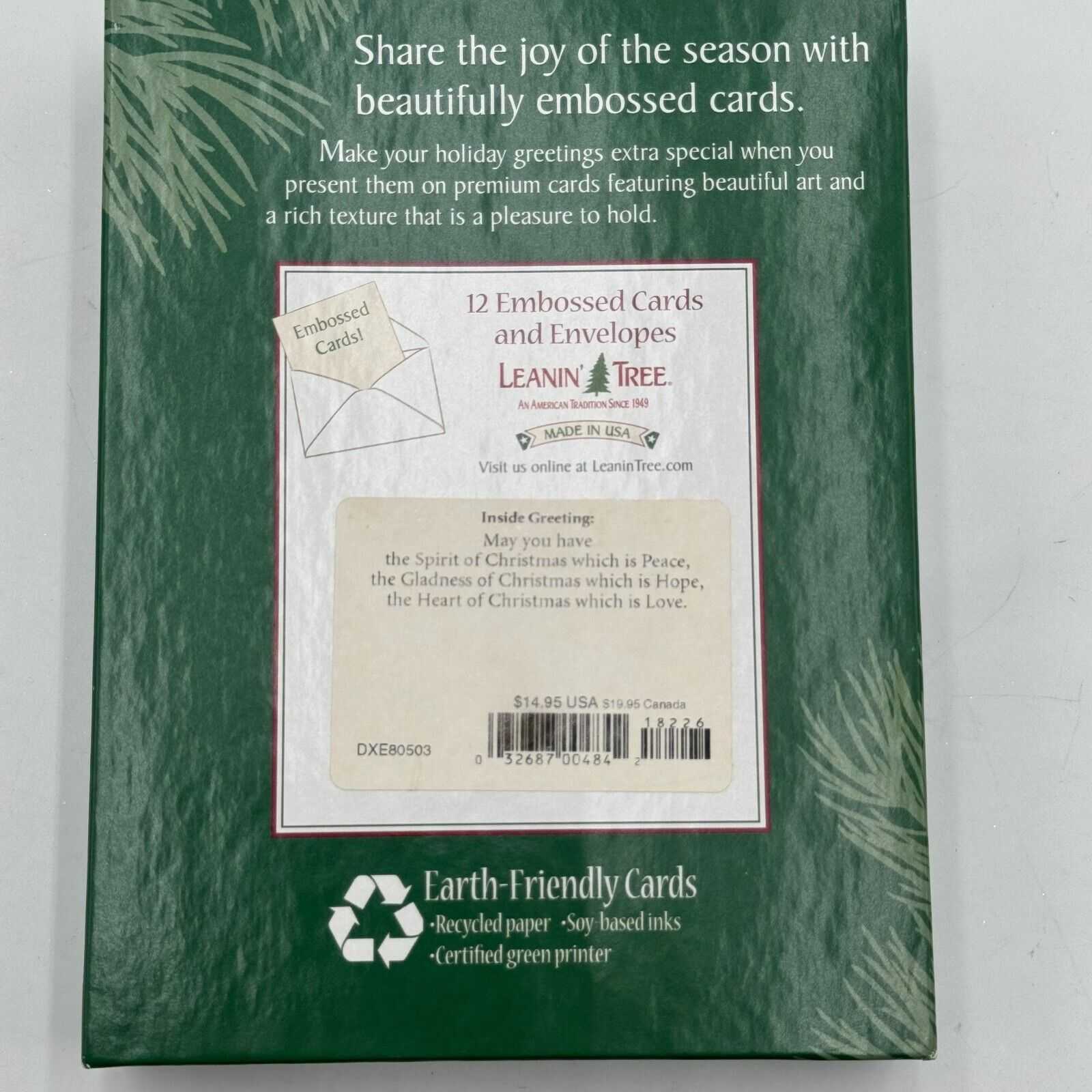 4 Boxes of 12 (48) Embossed Cards & Envelopes Christmas Peace Angel Holiday NIB