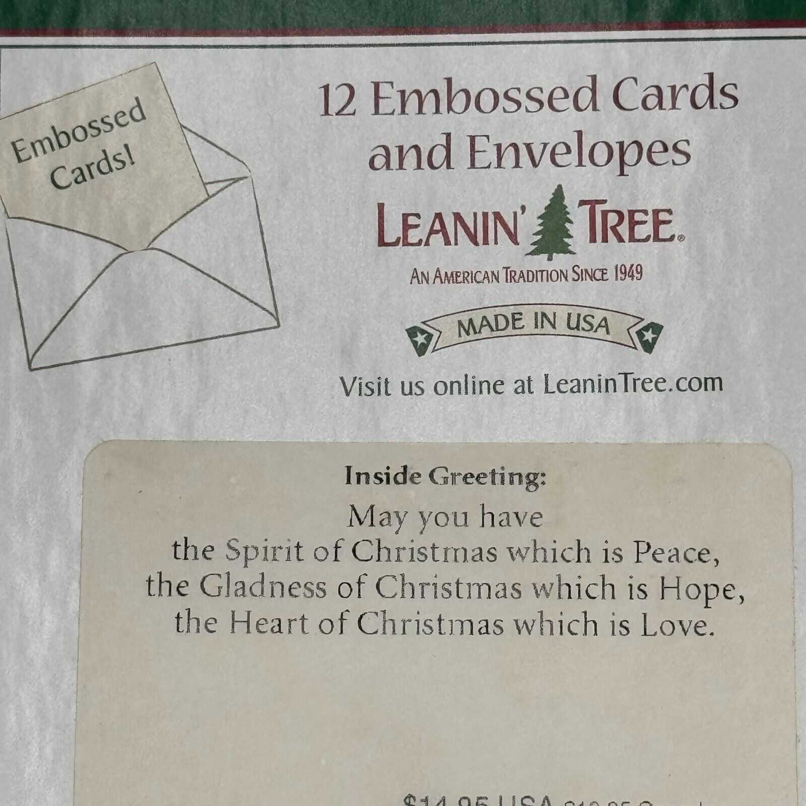 4 Boxes of 12 (48) Embossed Cards & Envelopes Christmas Peace Angel Holiday NIB