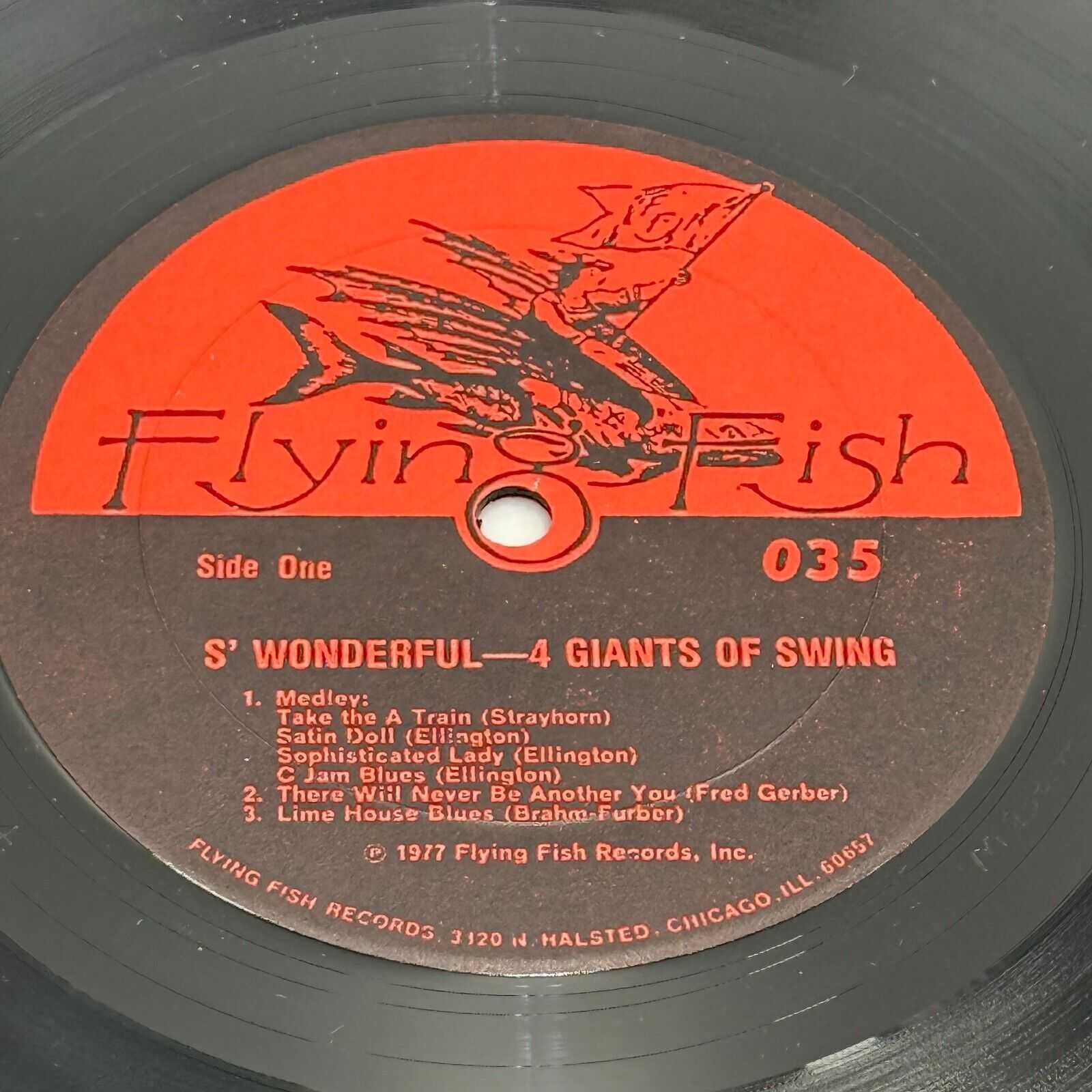 4 Giants Of Swing - S' Wonderful - 1977 Flying Fish 035 R54 Vintage Vinyl LP