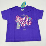 4T Toddler Kerusso Purpl God’s Girl Mark 10,14 Christian Kids T-Shirt NWT