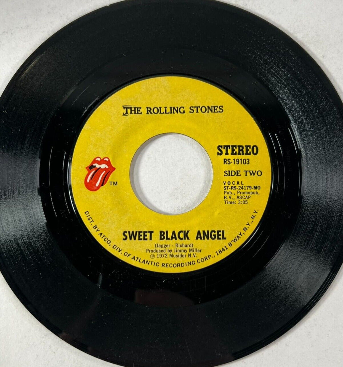 The Rolling Stones - Sweet Black Angel / Tumbling Dice 45RPM 7” Single Vinyl