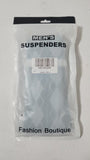 Mens Suspenders Argyle with Metal and Leather Clips - Unopened