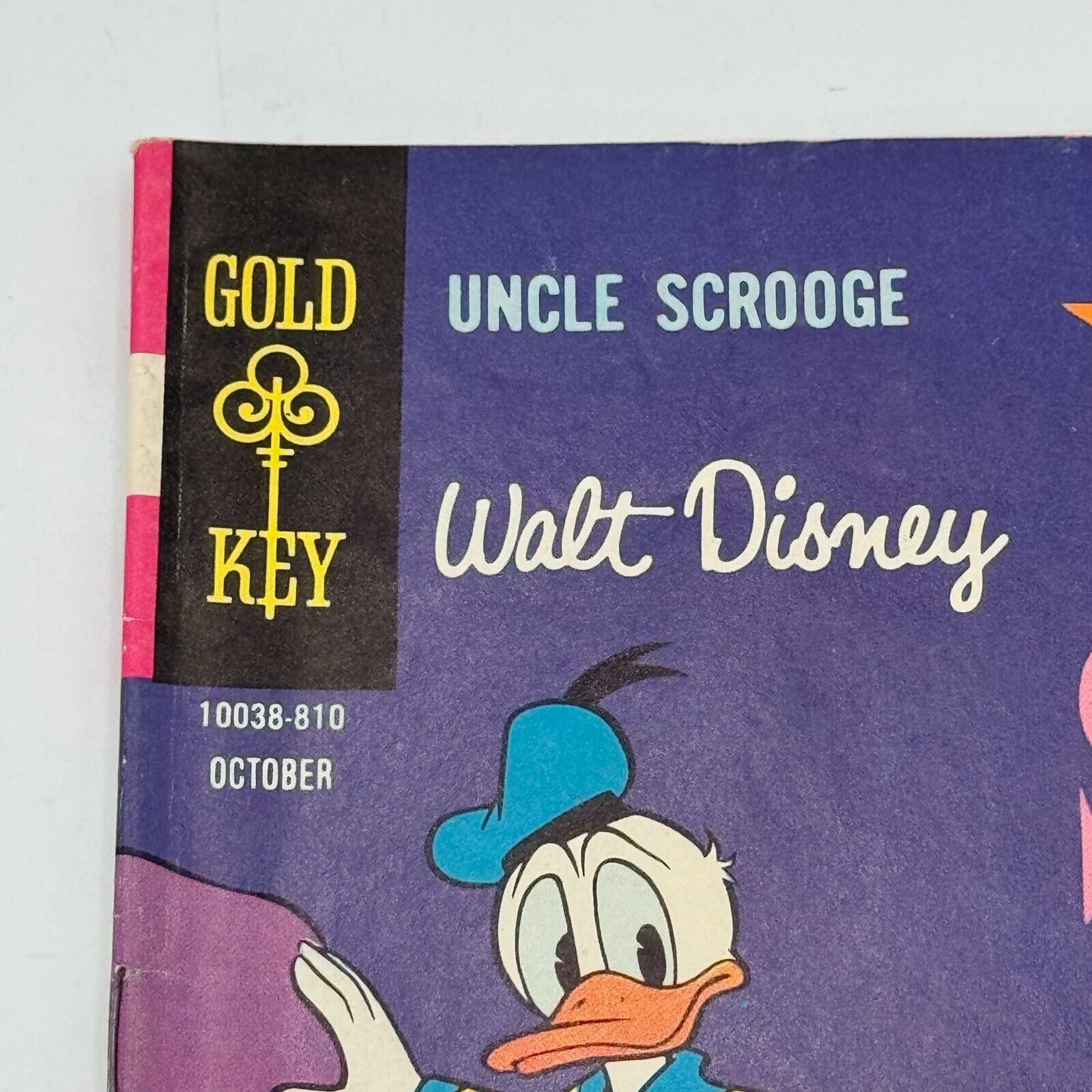 Lot of 5 Original Uncle Scrooge Walt Disney Gold Key Comics Donald Duck Hewey