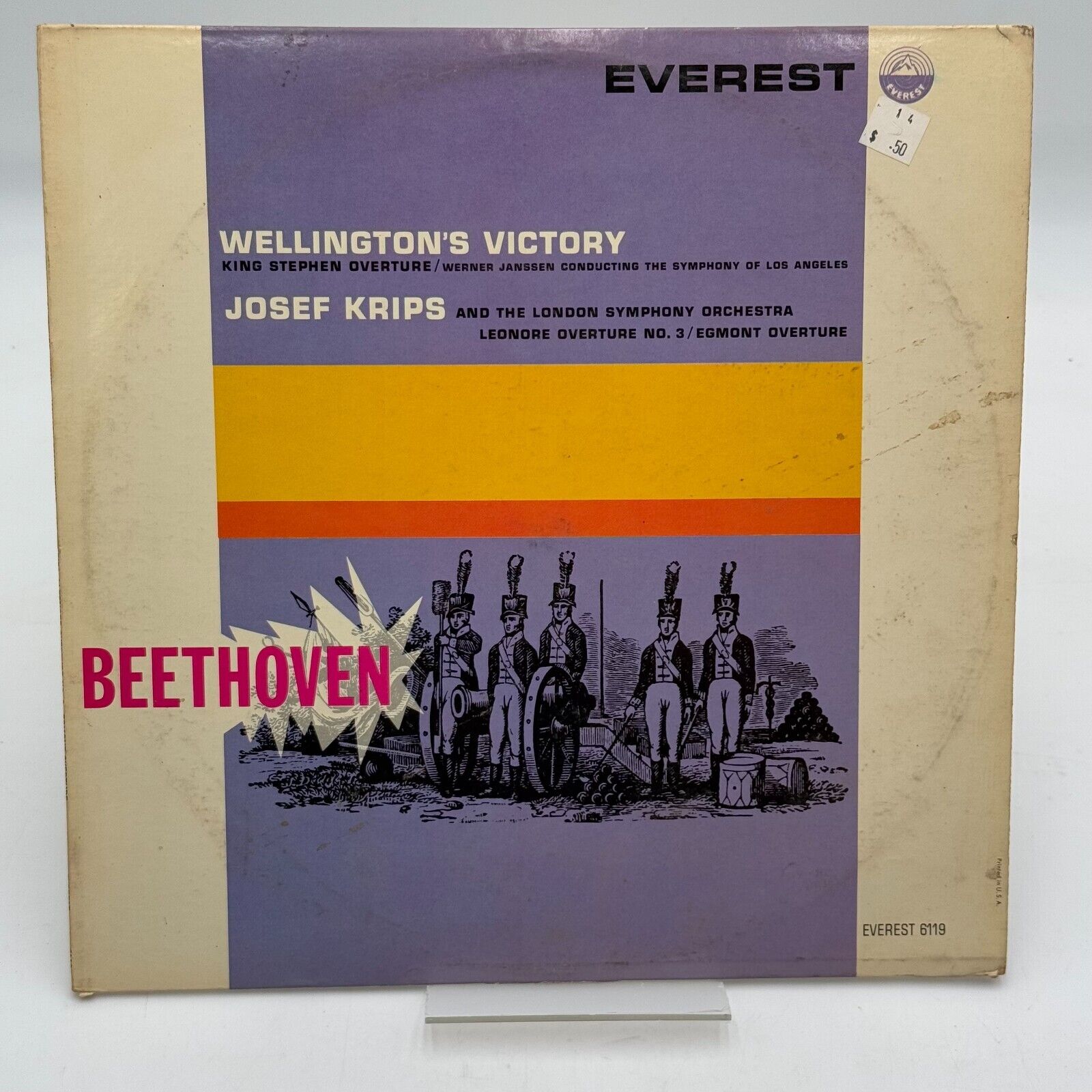 WELLINGTON'S VICTORY KING STEPHAN OVERTURE JOSEF KRIPS VINYL RECORD 6119 RARE