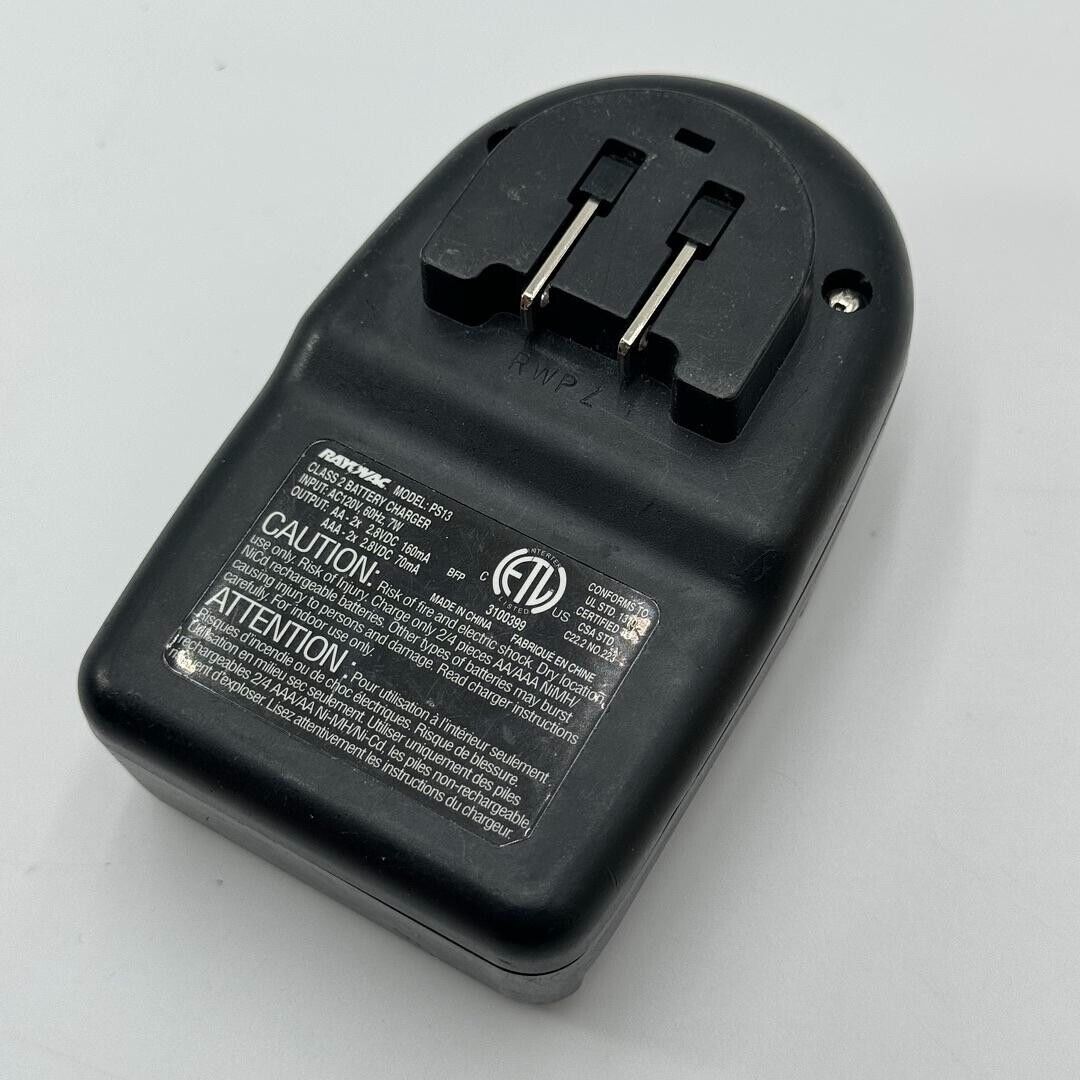 Rayovac Model Battery Charger PS13 Black AA / AAA Compact