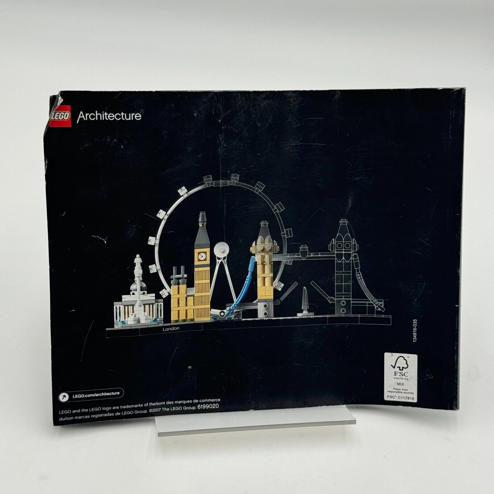 Lego Architecture 21034 London Tower Eye Instruction Manual Only