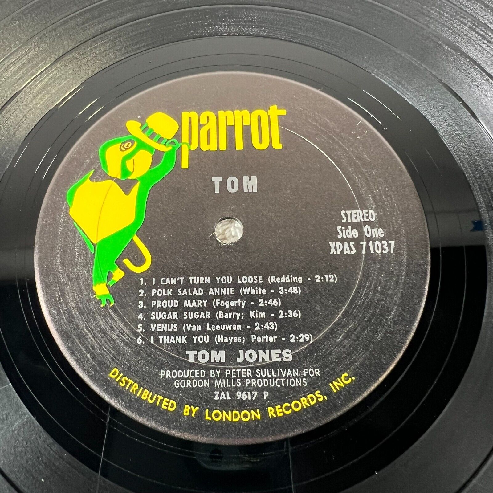 Tom Jones-Parrot/London Records-XPAS 71037-Stereo-1970