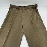 Tommy Bahama Tan Flat Front Chino Pants Men's Size 36x32 Cotton Olive Green