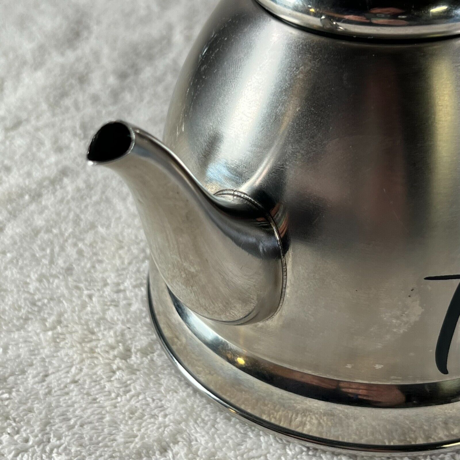 NOBILI-TEA Tea & Whistling High Quality Stainless Steel Kettle w/  1 qt Capacity