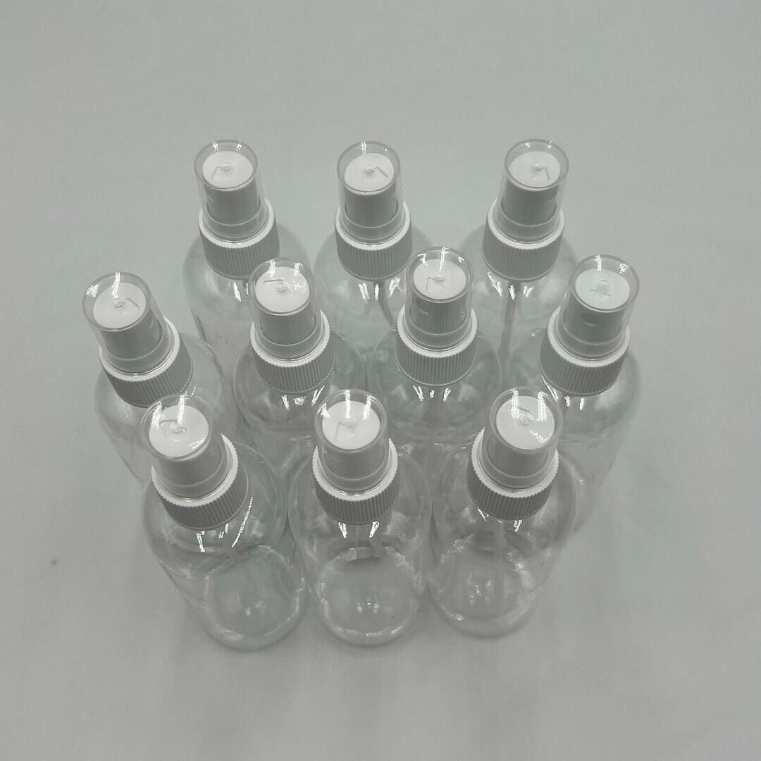 100ml (3.38fl oz) PET Plastic Round Bottles 20/410 Finger Sprayers - 50,000 Pack