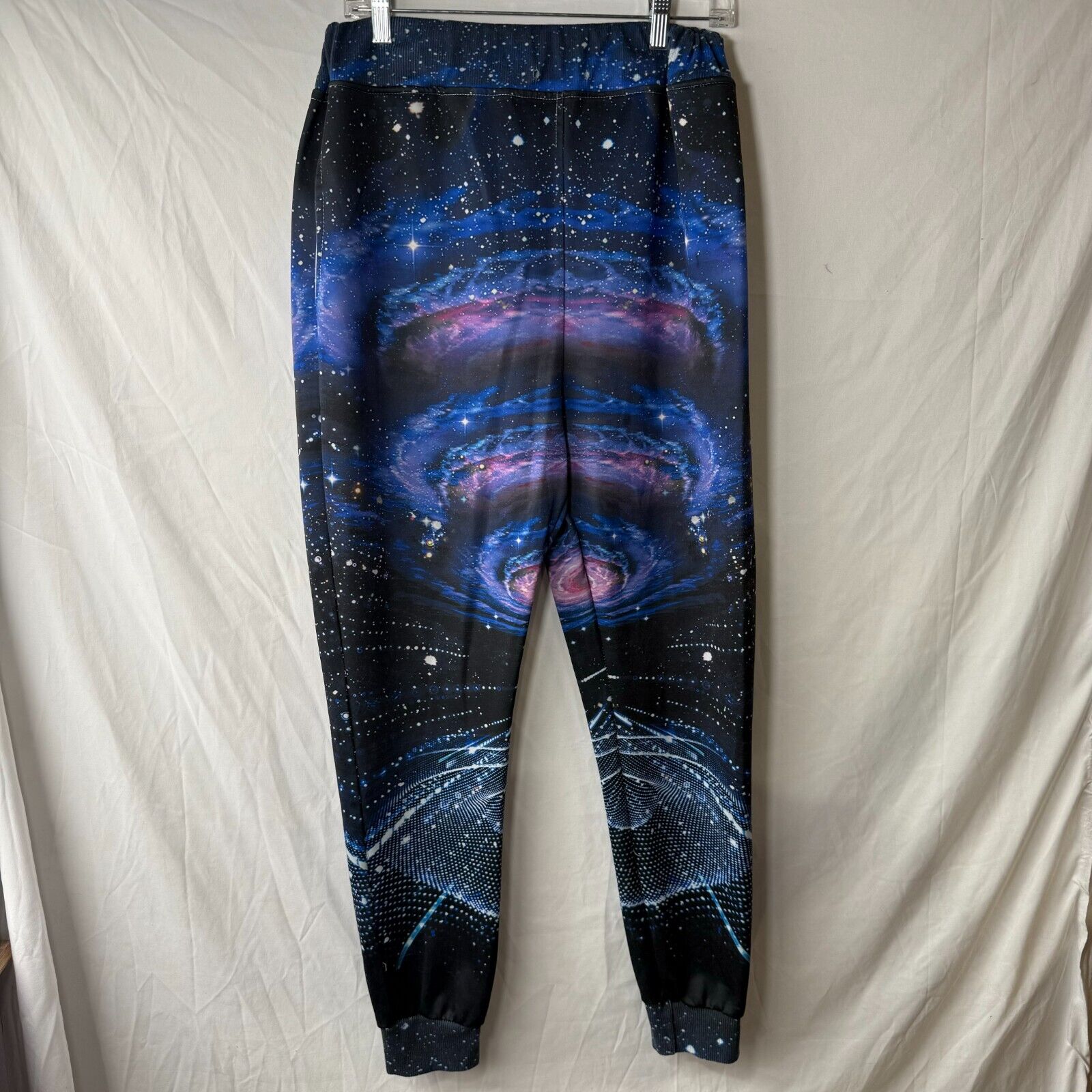 John Hancock Mens Sweatpants Galaxy Design Jogger Style Stretch Active Size L