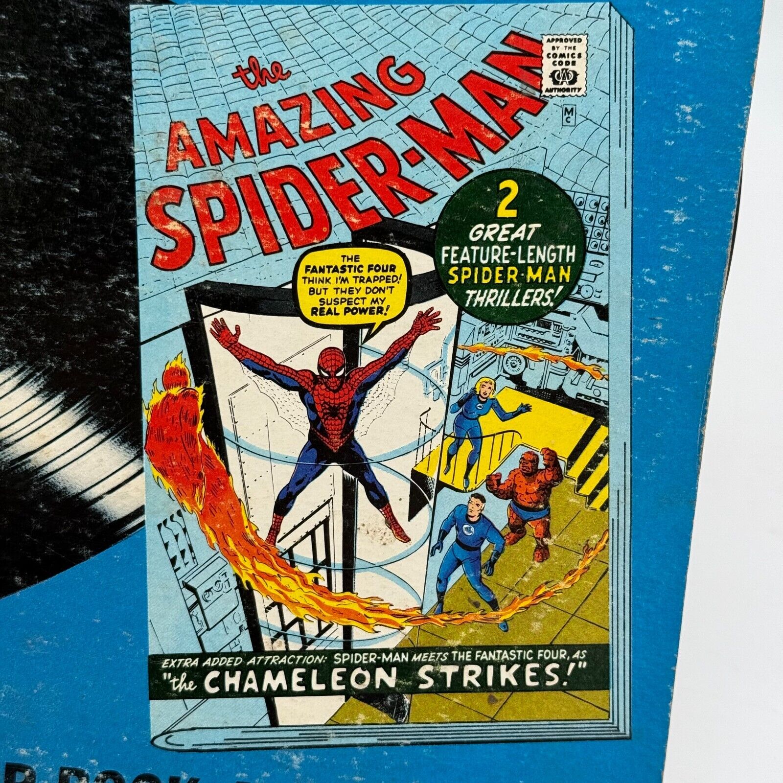 Amazing Spider-Man #1 Marvel Original Comics & Vinyl Record, 1966 Golden Record