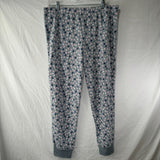 Jaclyn Intimates 2pc Pajama Set Grey Pink Blue Polka Dots Womens Size XL NWT