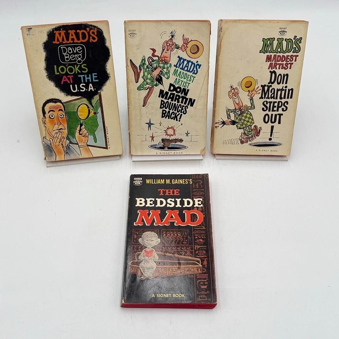 Lot of 4 Classic Mad Magazine Signet Books - Humorous & Comdey