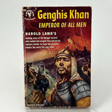 Genghis Khan Emperor of All Men, Harold Lamb, VTG 1953 Bantam Books Printing