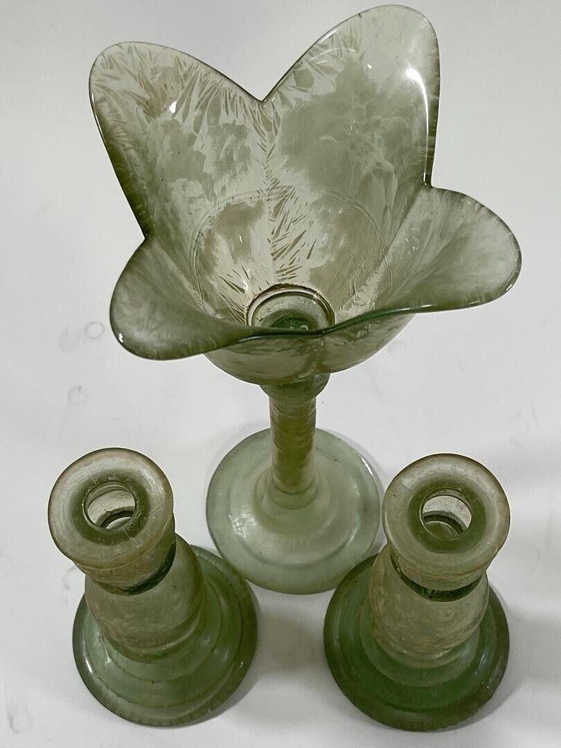 Spanish The Original & Genuine Recycled Green Glass 3 Pc. Set