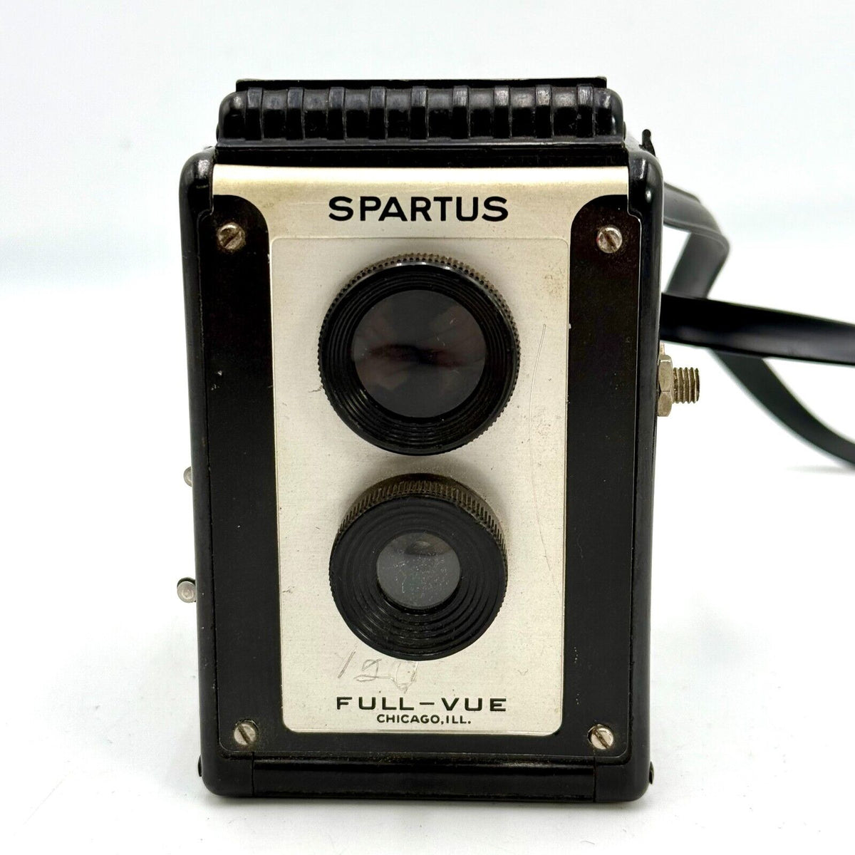 Rare Spartus Full-Vue Twin Lens Reflex Camera with Shoulder Strap VTG - Untested