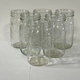 Ball Clear Wide Mouth Measuring Mason Jars No Lids