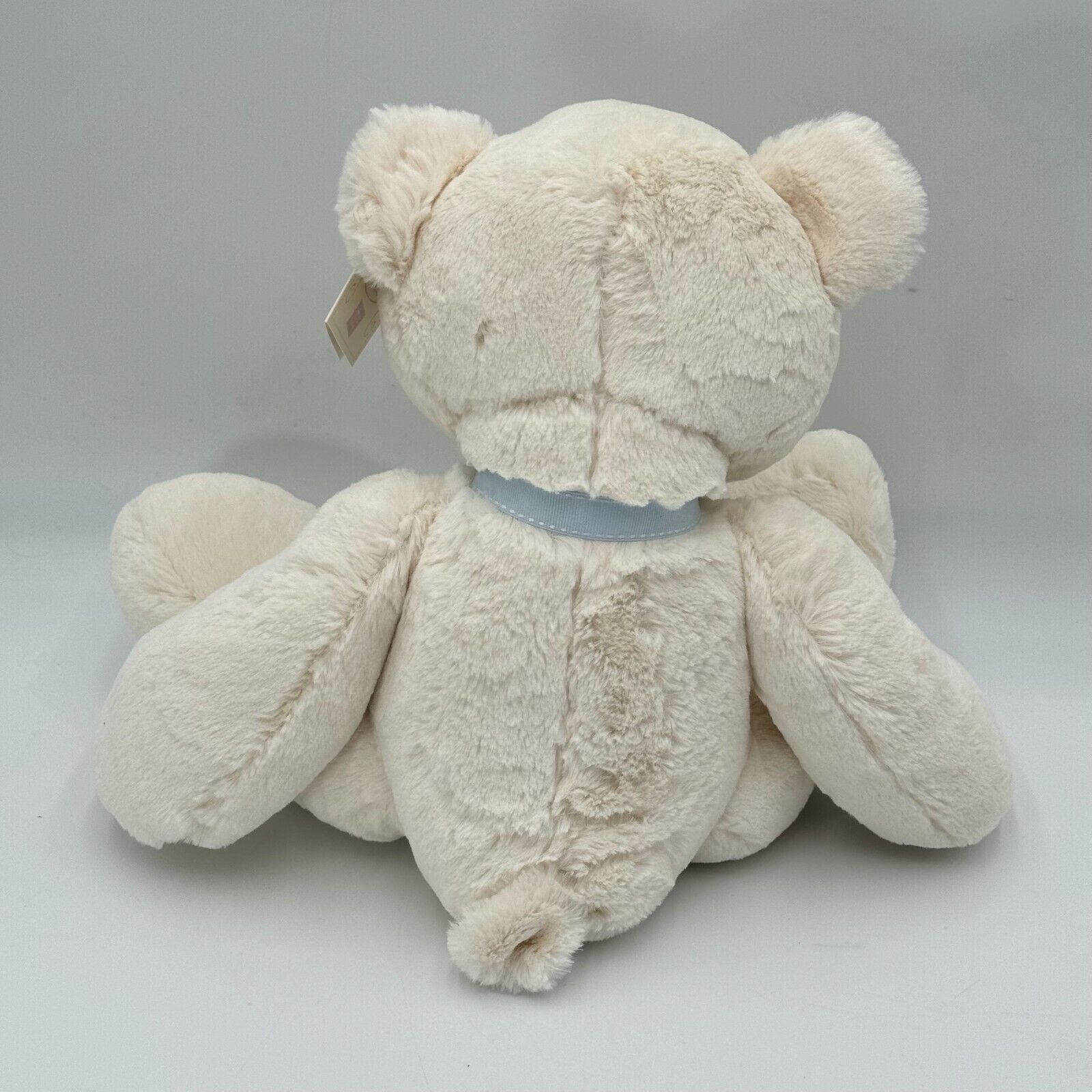 Russ Baby Lullaby Collection 11in Soft Plush Teddy Bear White Blue Bow NWT