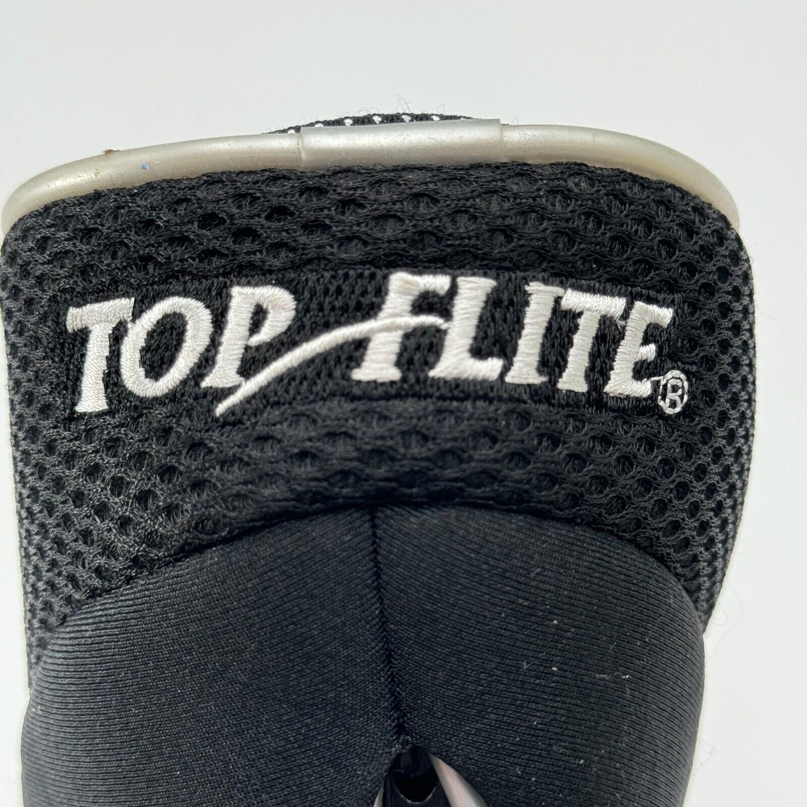 Top Flite 3 Wood Golf Club Driver Head Cover Black White Embroidered Logo Zipper