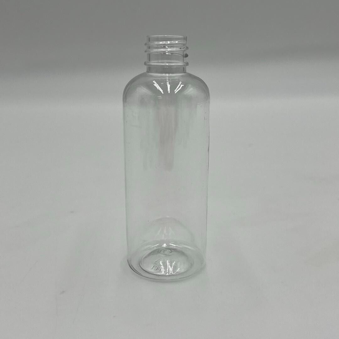 100ml (3.38fl oz) PET Plastic Round Bottles 20/410 Neck Flip Cap - 50,000 Pack