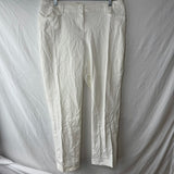 Lane Bryant Womens Skinny Stretch Cotton Pants White Preppy Minimalist Size 14