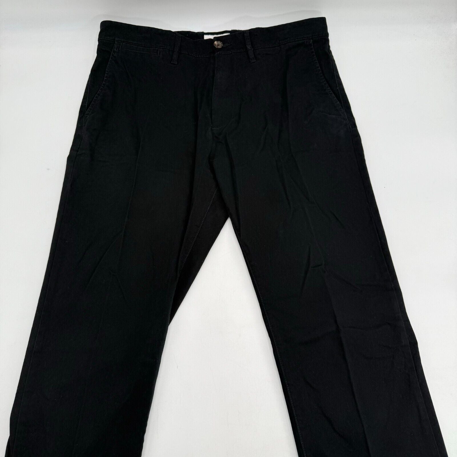 Goodfellow Mens Black Hennepin Chino Athletic Fit Stretch Pants Size 34L x 32W