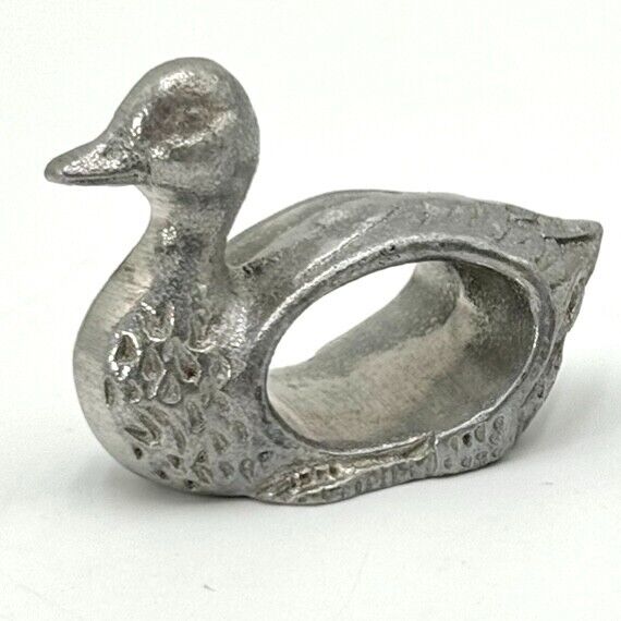 Wilton Armetale USA Set of 2 Aluminum DUCK Napkin Rings (RF1062)