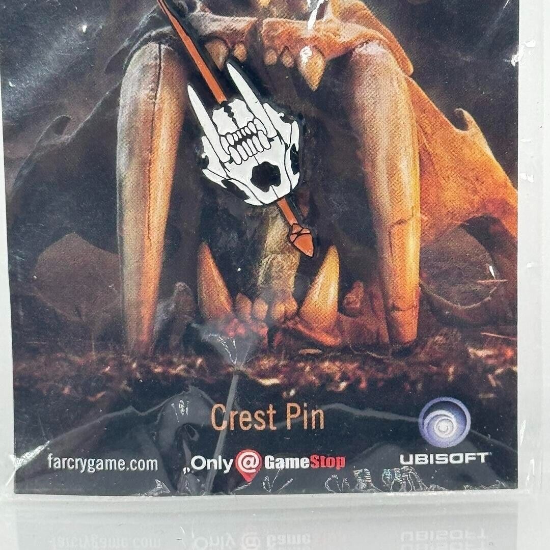 Far Cry Primal GameStop Exclusive Sabertooth Tiger Crest Pin - New Sealed