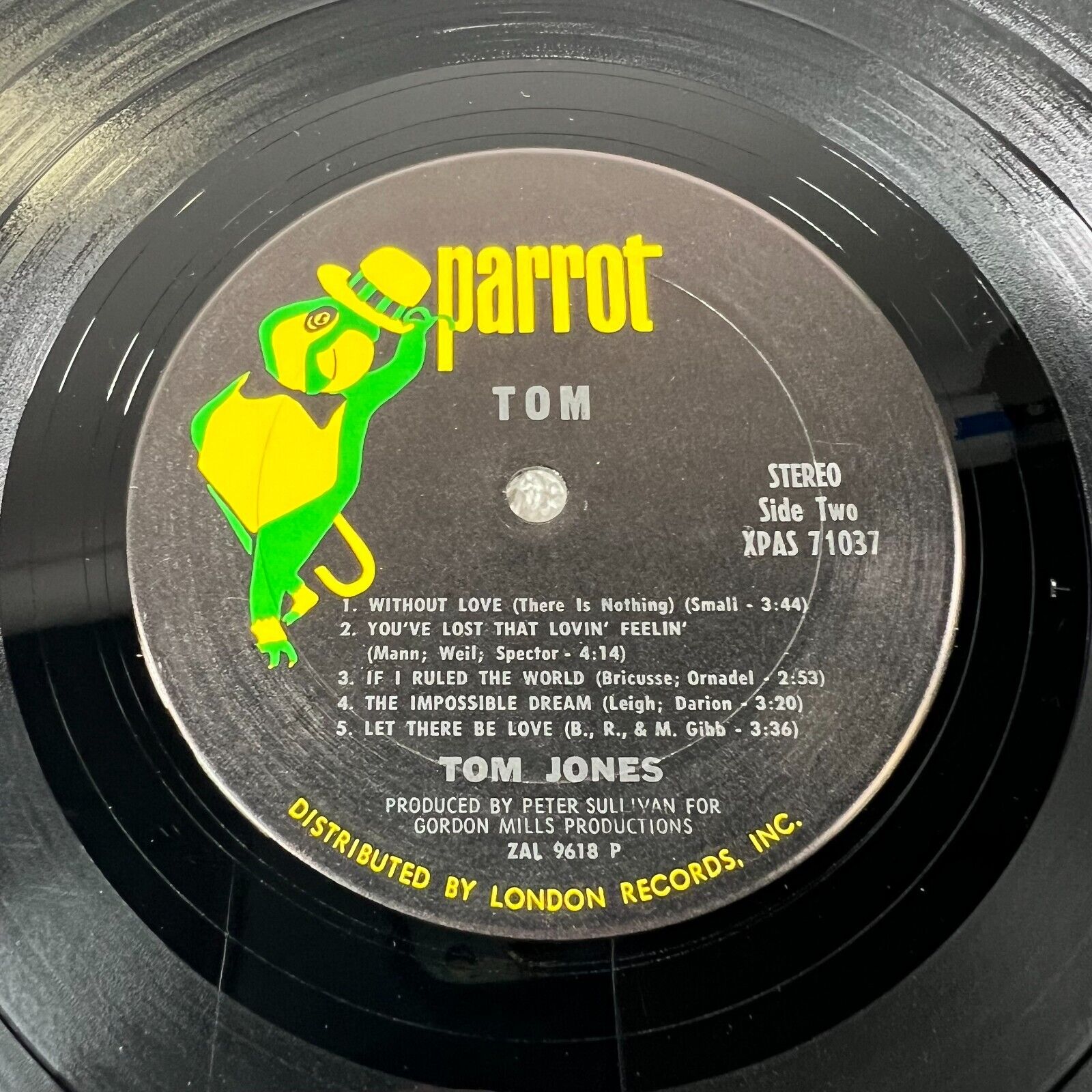 Tom Jones-Parrot/London Records-XPAS 71037-Stereo-1970