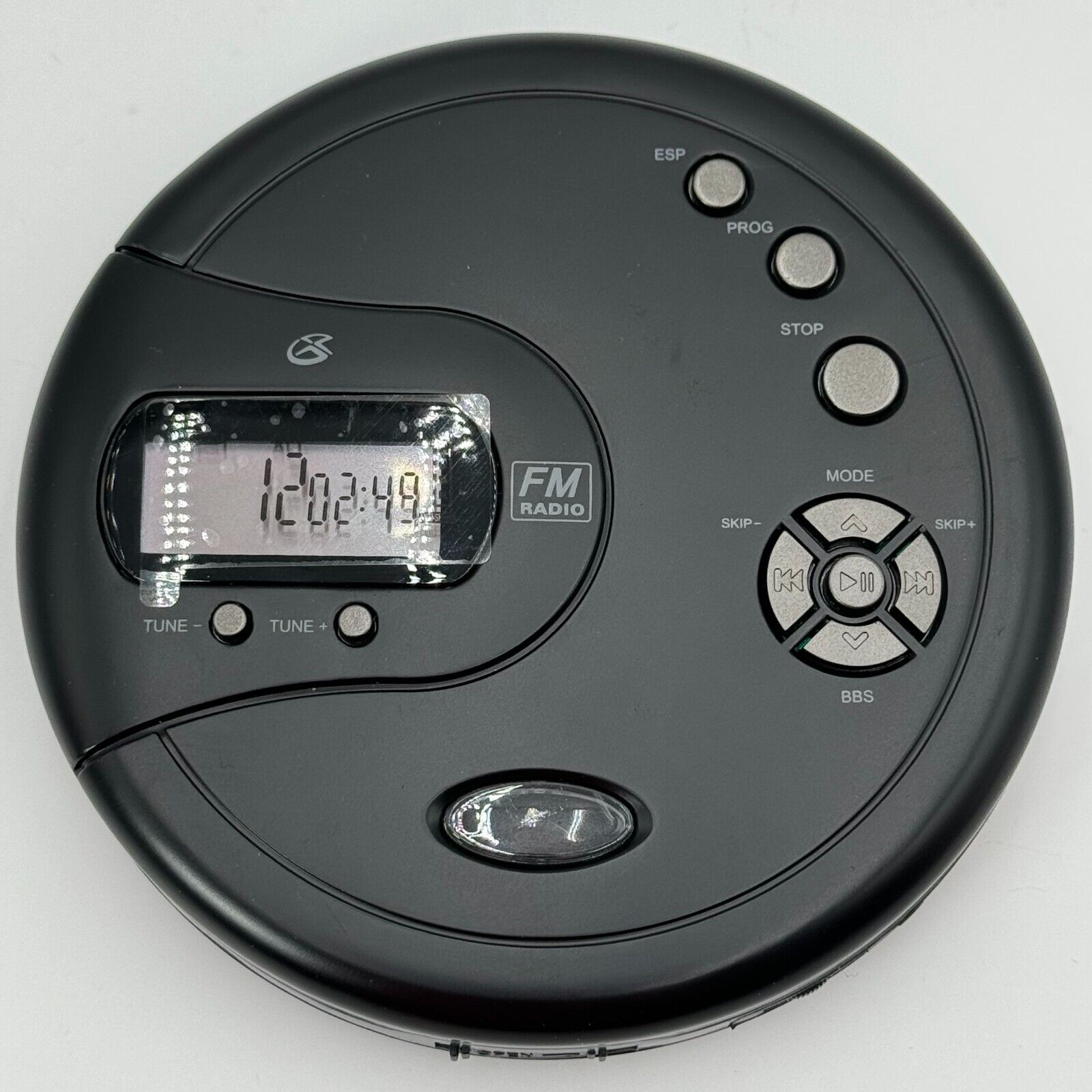 GPX Portable CD Player AntiSkip Protection FM Radio Stereo Earbuds Black