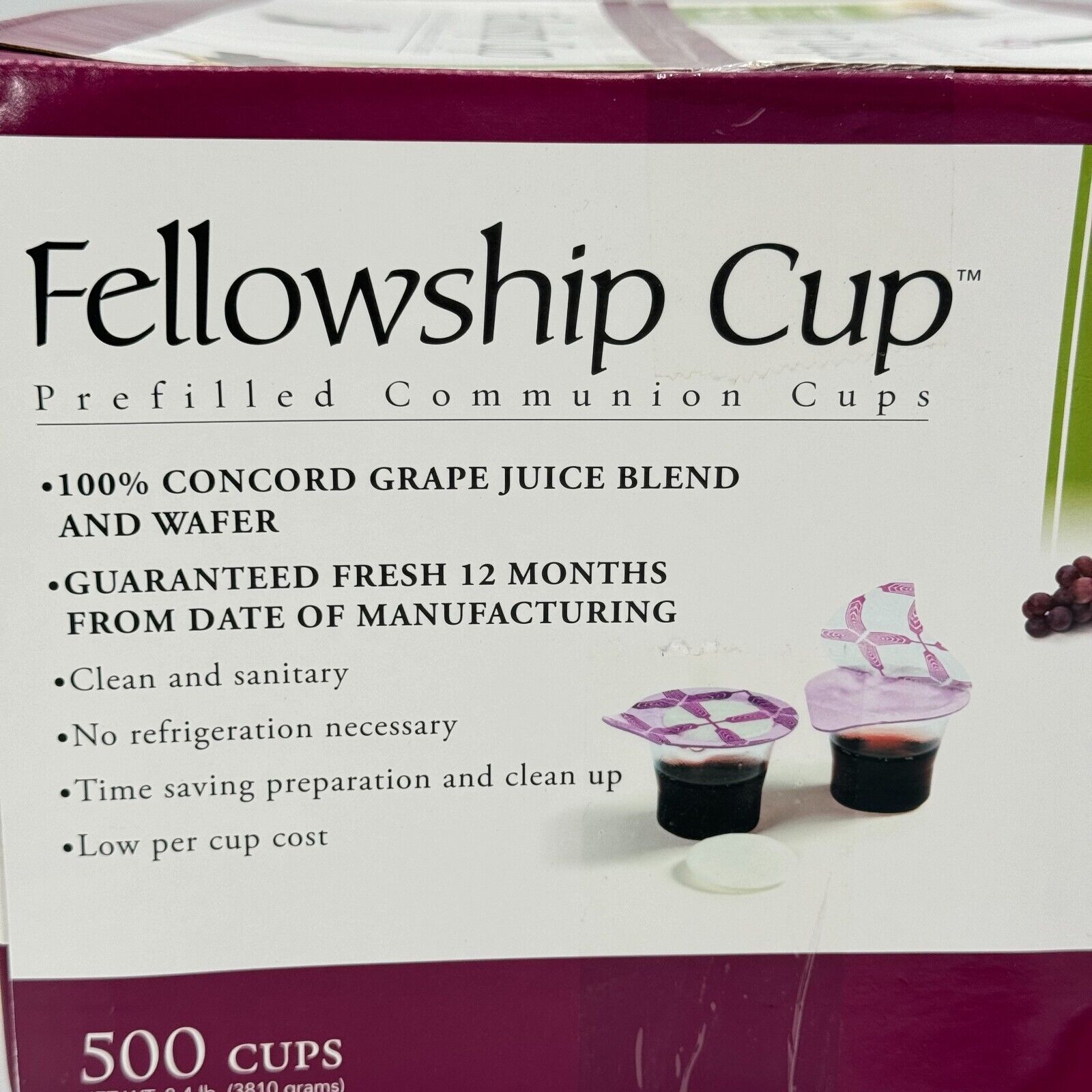 1000 Count Communion Juice Cups Clear Plastic Stackable Recyclable Christian NIB