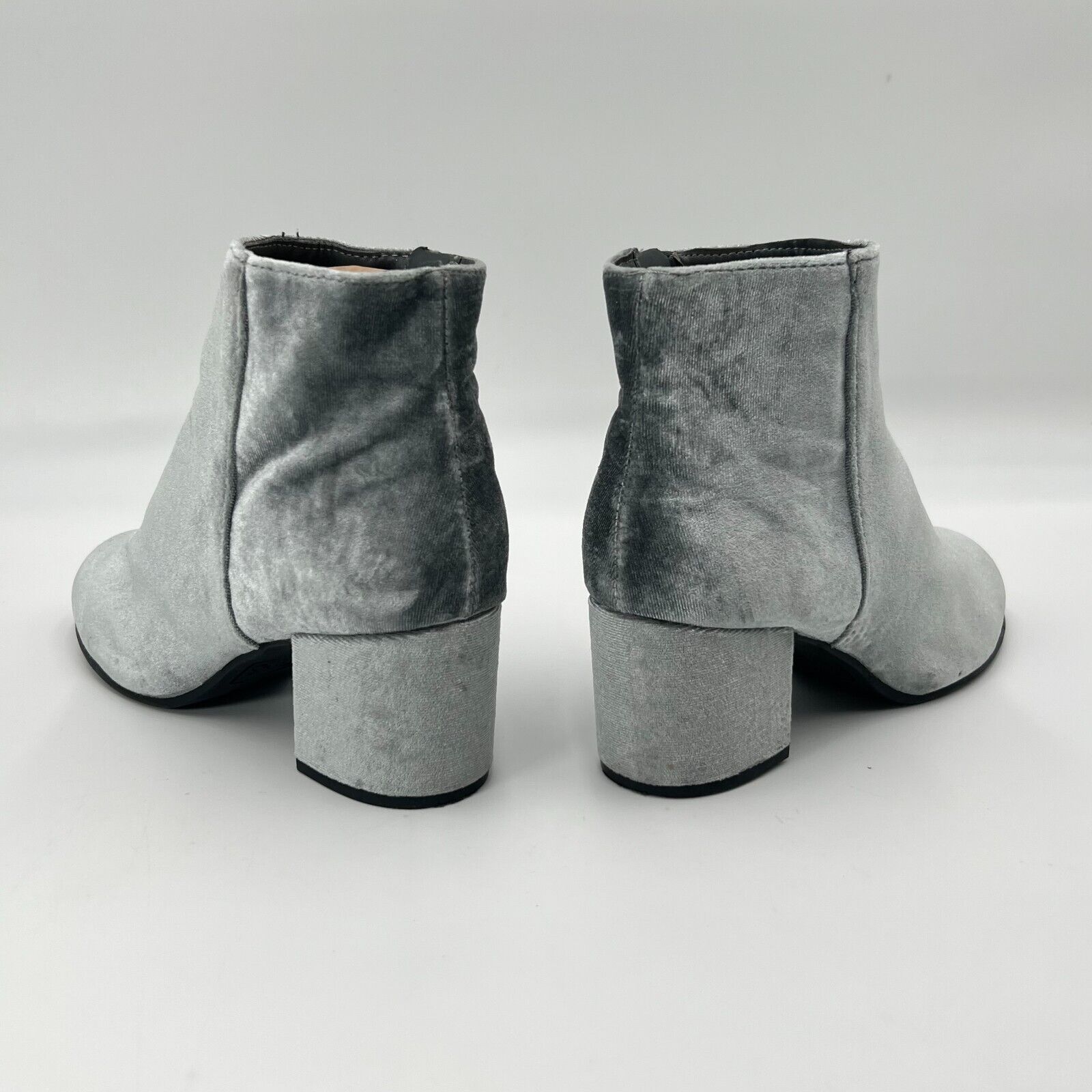 Sam Edelman Circus Womens Stylish Suede Zipper Platform Ankle Boots Grey Size 8