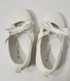 Carters Baby Girls White Sparkle Shoes, Size 6