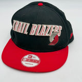 New Era Portland Trail Blazers Official NBA Snapback Hat Colorblock Unisex OS