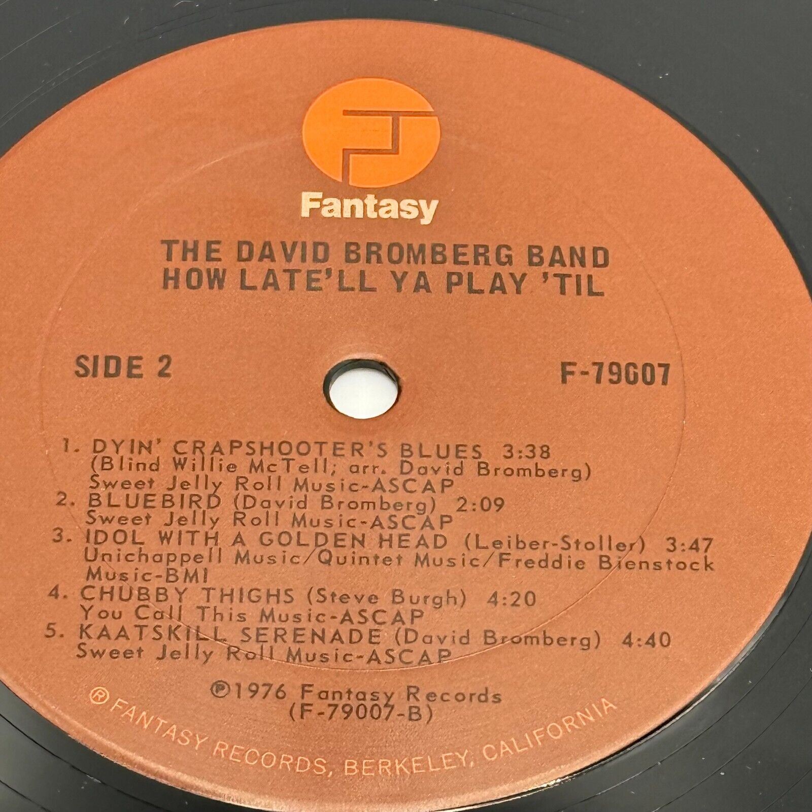 David Bromberg Band How - Late’ll Ya Play ‘Til Fantasy 2 LP 1st USA Press, 1976