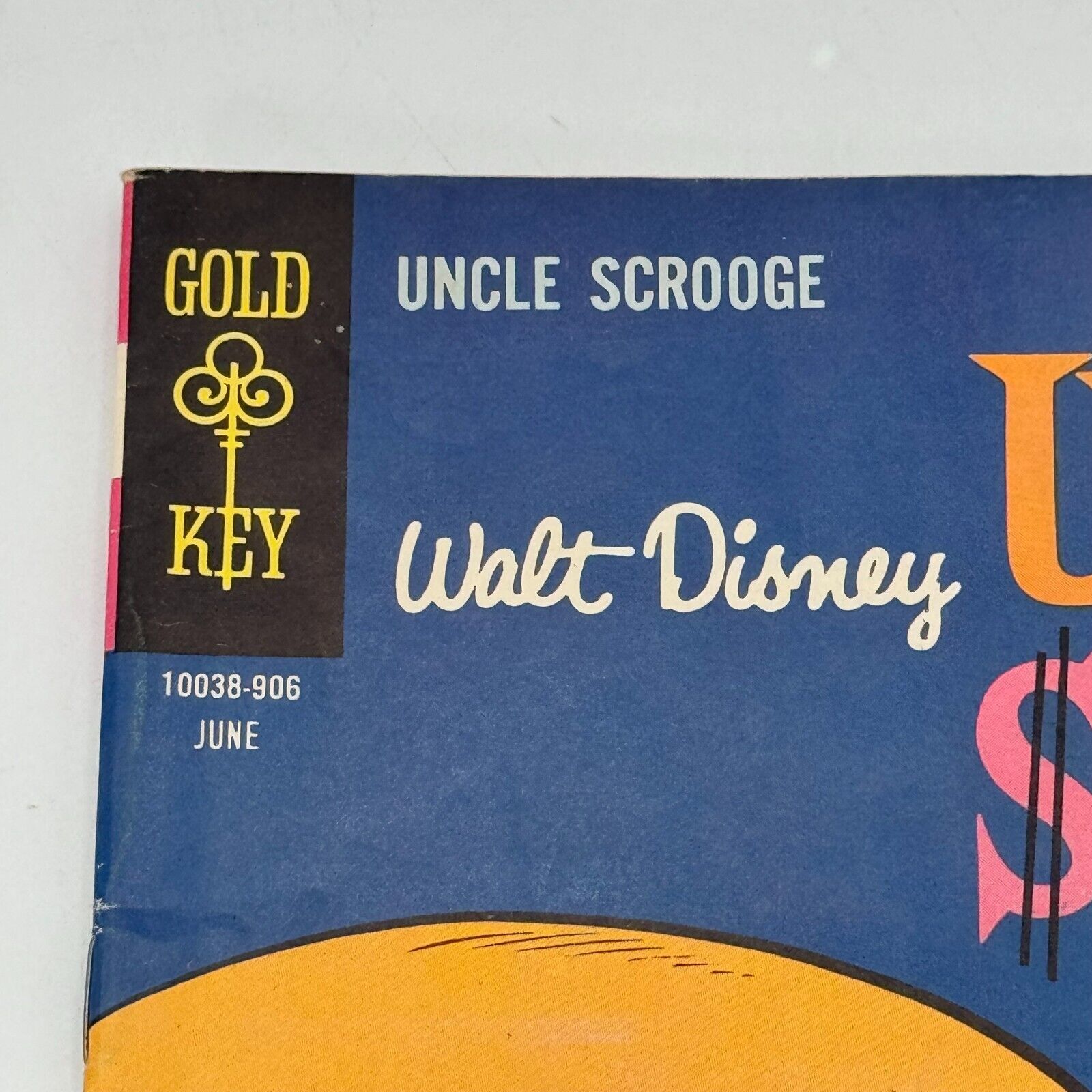 Lot of 5 Original Uncle Scrooge Walt Disney Gold Key Comics Donald Duck Hewey