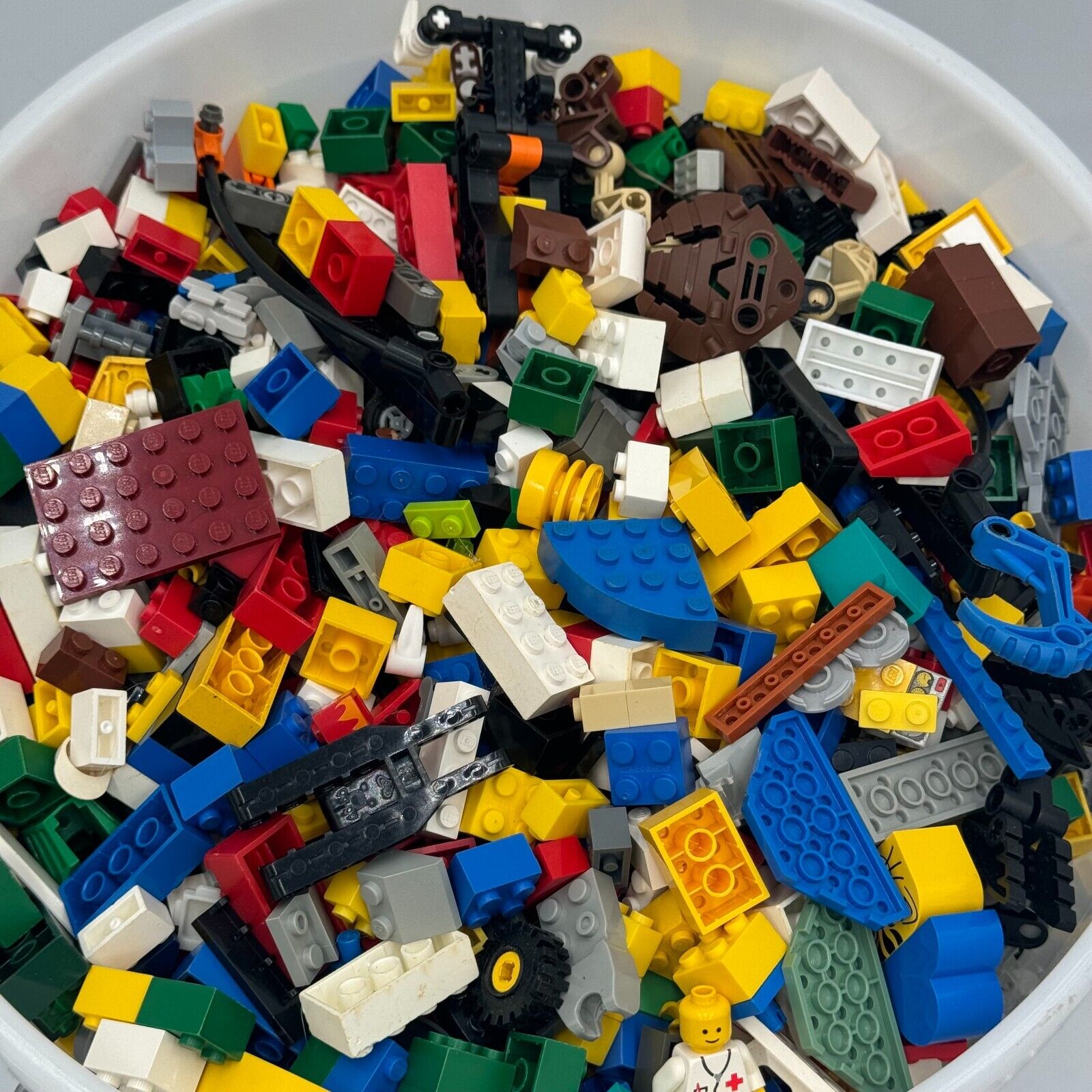 14 Pounds 5gal Bulk Legos Building Bricks Assorted Parts Colors Figures Vehicles