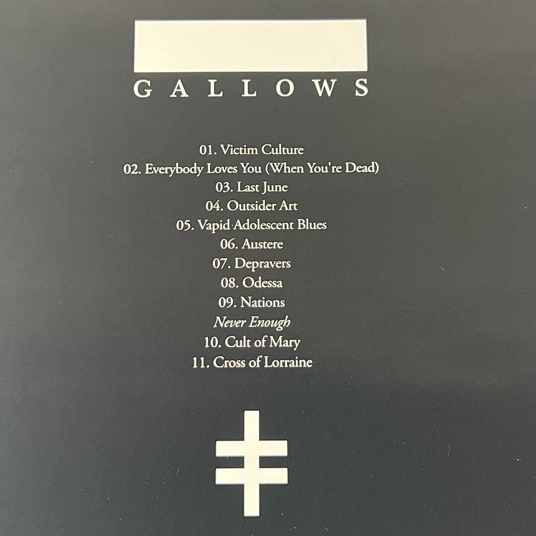 Gallows Self Titled Record Gallows New Record 2012 Bridge9 Records Rare Vinyl LP