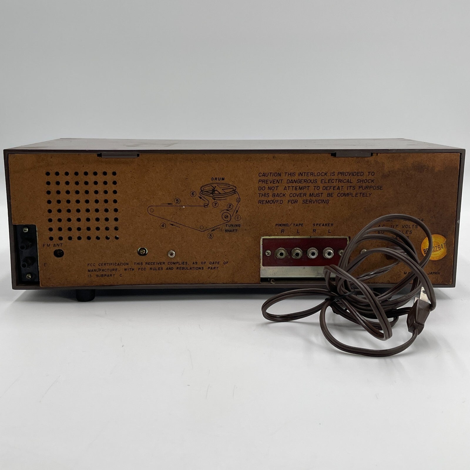 VINTAGE ITC MX324 SOLID STATE STEREO AM-FM MULTIPLEX STEREO RECEIVER - FOR PARTS