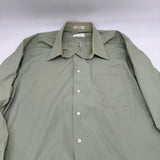 Van Heusen Mens Long Sleeve Classic Button Up Shirt Green Wrinkle Resistant XL